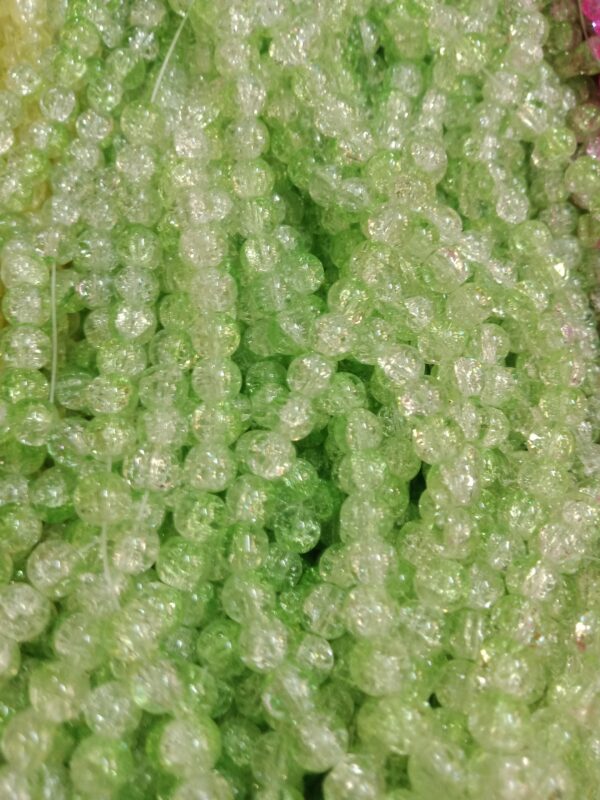 Crackle Beads 8mm - Parrot Green