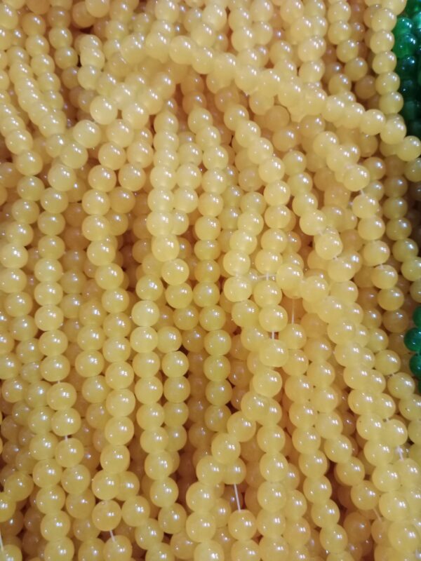 Jelly Beads 8mm - Corn yellow