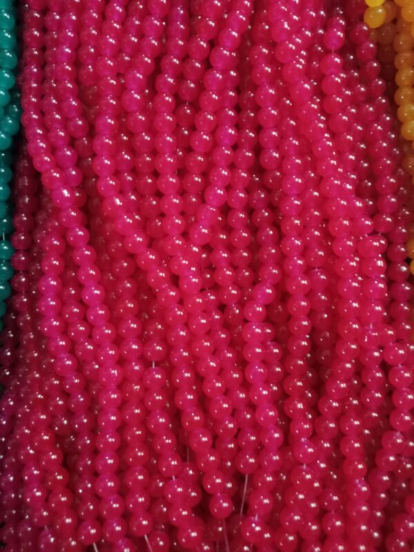 Jelly Beads 8mm - Cherry Red