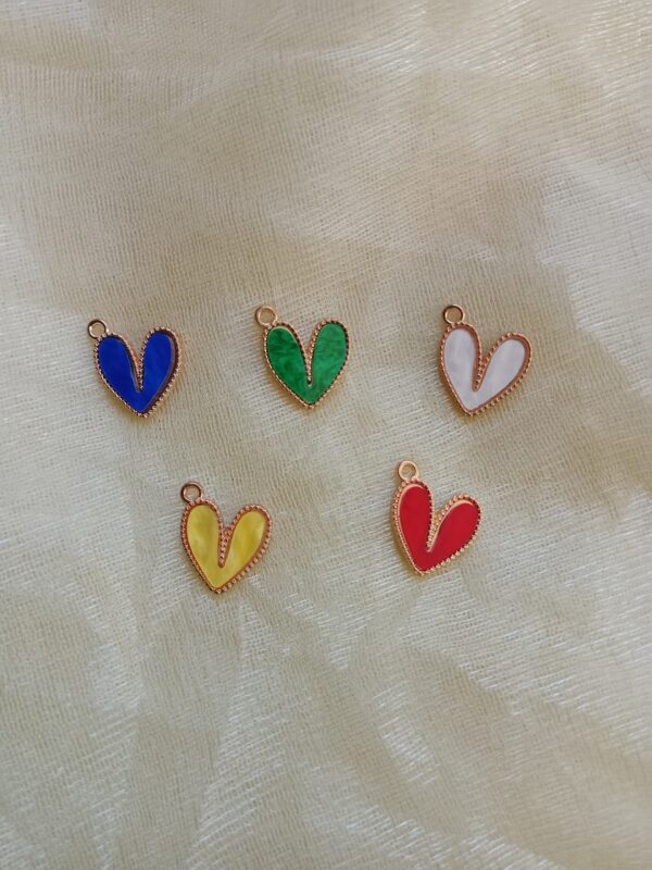 Heart Enamel Charms