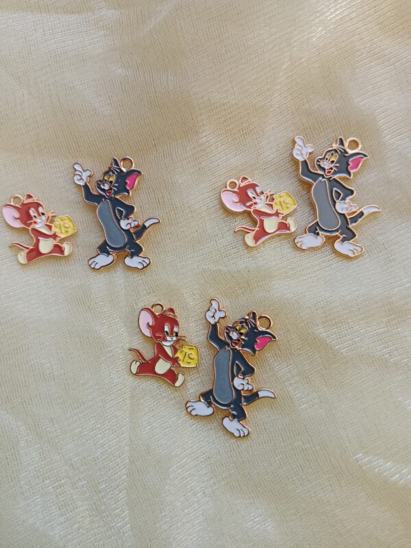 Tom & Jerry Enamel Charms