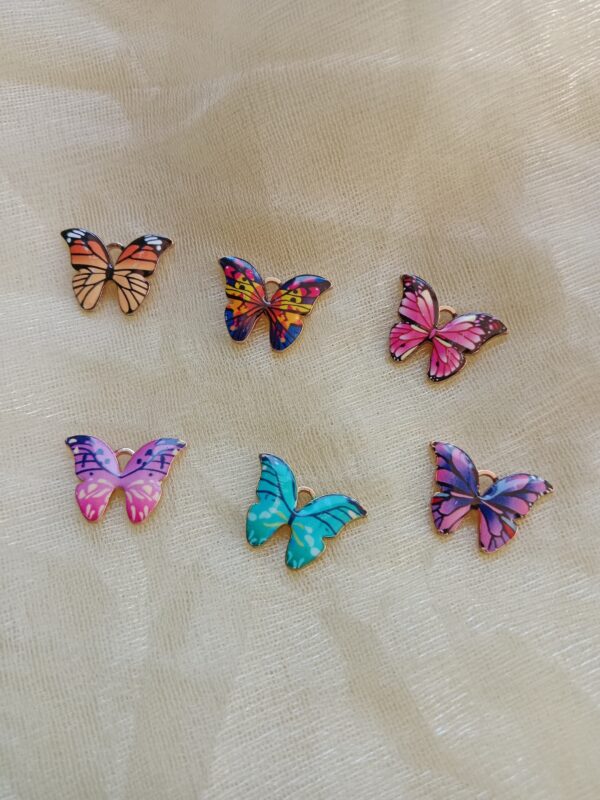 Butterfly Enamel Charms (Multi color)