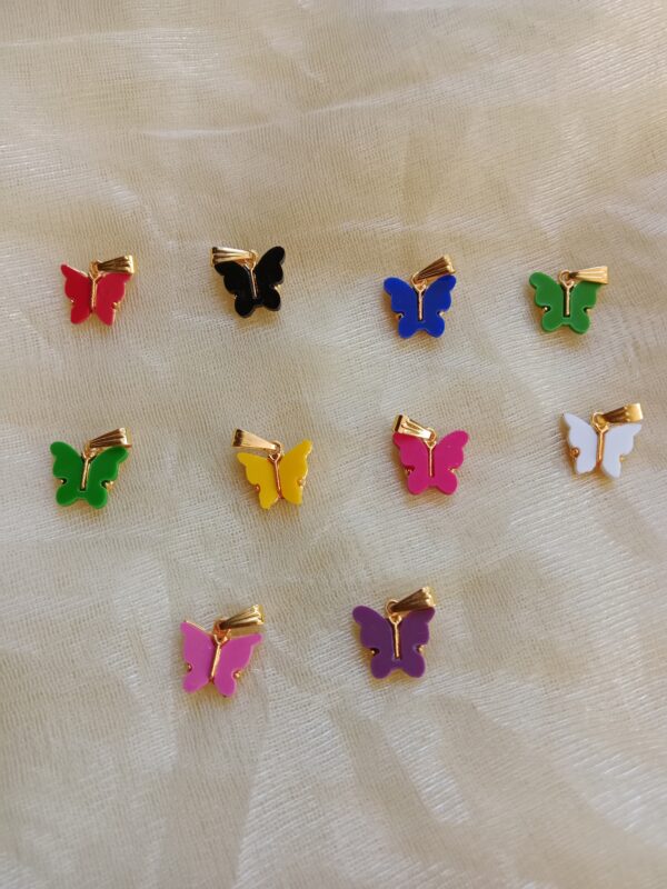 Butterfly Enamel Charms - Matte