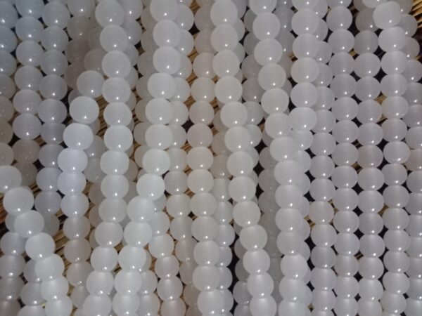 Jelly Beads 8mm - White