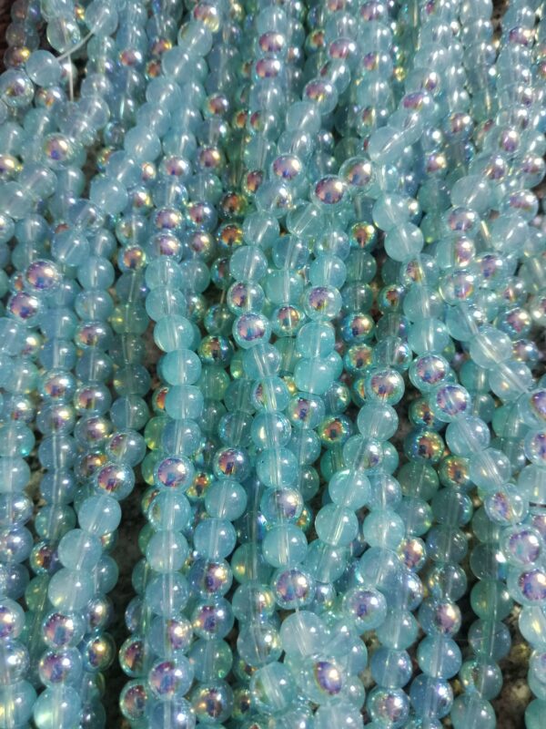 Jelly Rainbow Beads 8mm - Skyblue